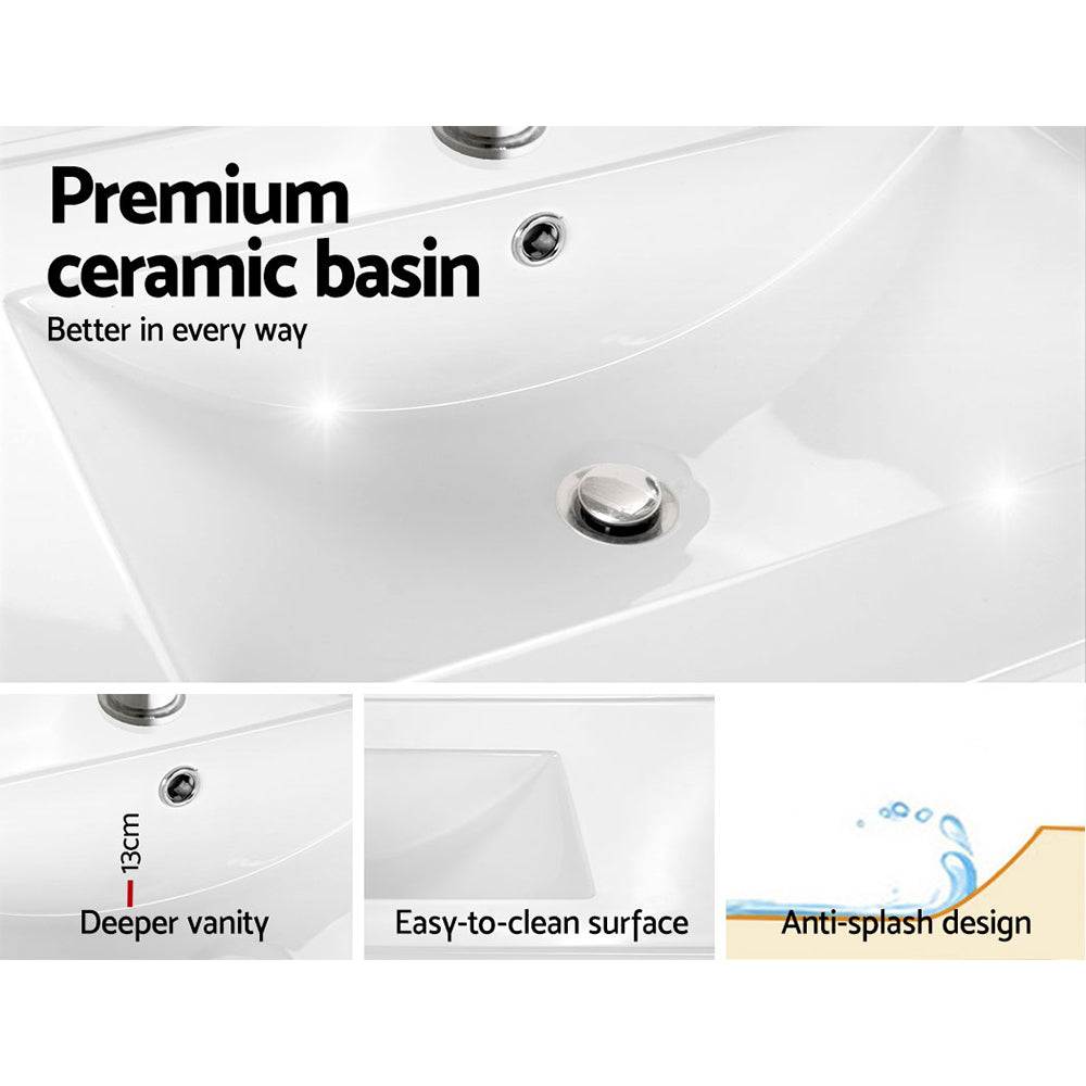 Cashell 600mm Vanity Unit with Basin Walnut