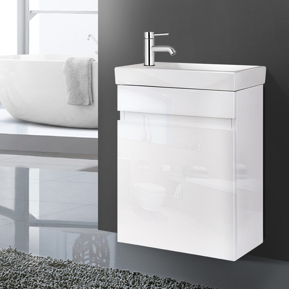 Cefito Bathroom Vanity Unit 400mm with Basin White