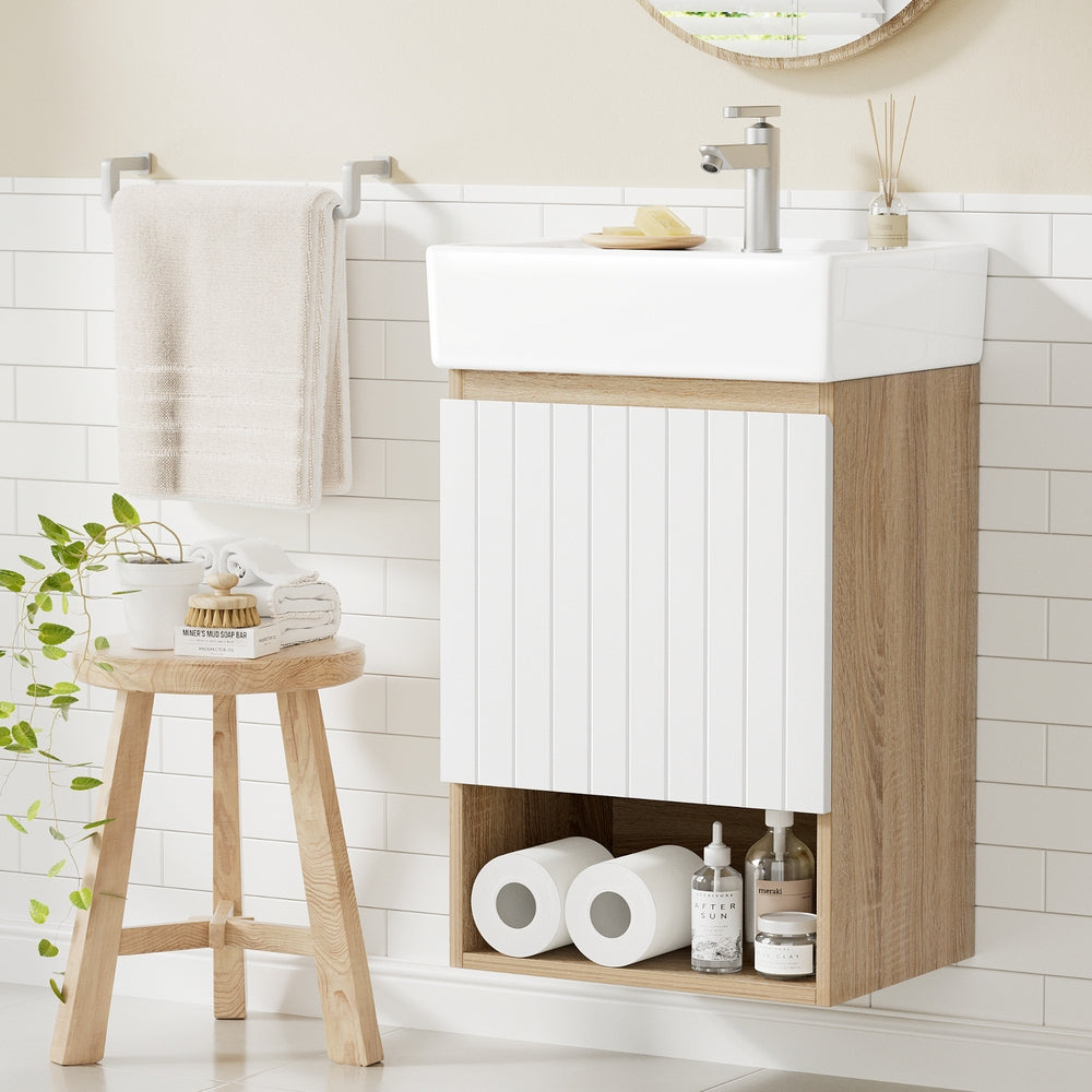 Cefito 445mm Wall Hung Bathroom Vanity White