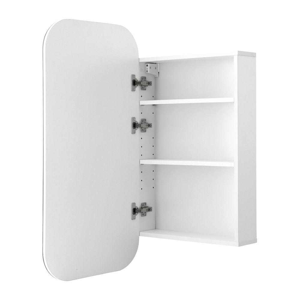 Cefito 450x900mm Oval Mirror Cabinet Wall Hung White