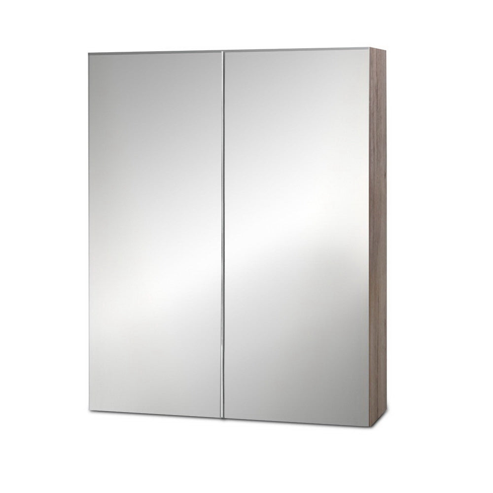 Cefito Oak Bathroom Mirror Cabinet 600x720mm MDF