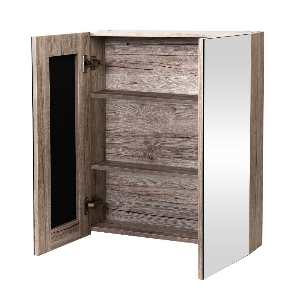 Cefito Oak Bathroom Mirror Cabinet 600x720mm MDF
