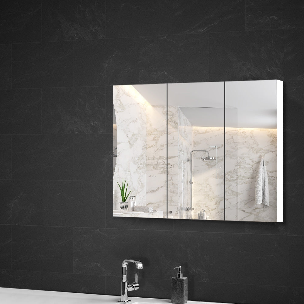 Cefito Bathroom Vanity Mirror Cabinet Storage White