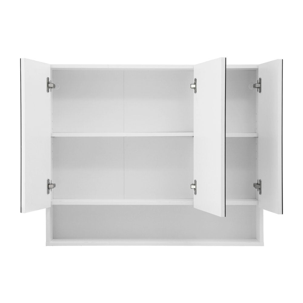Cefito 900x750mm Wall Hung Mirror Cabinet Adjustable Shelves White