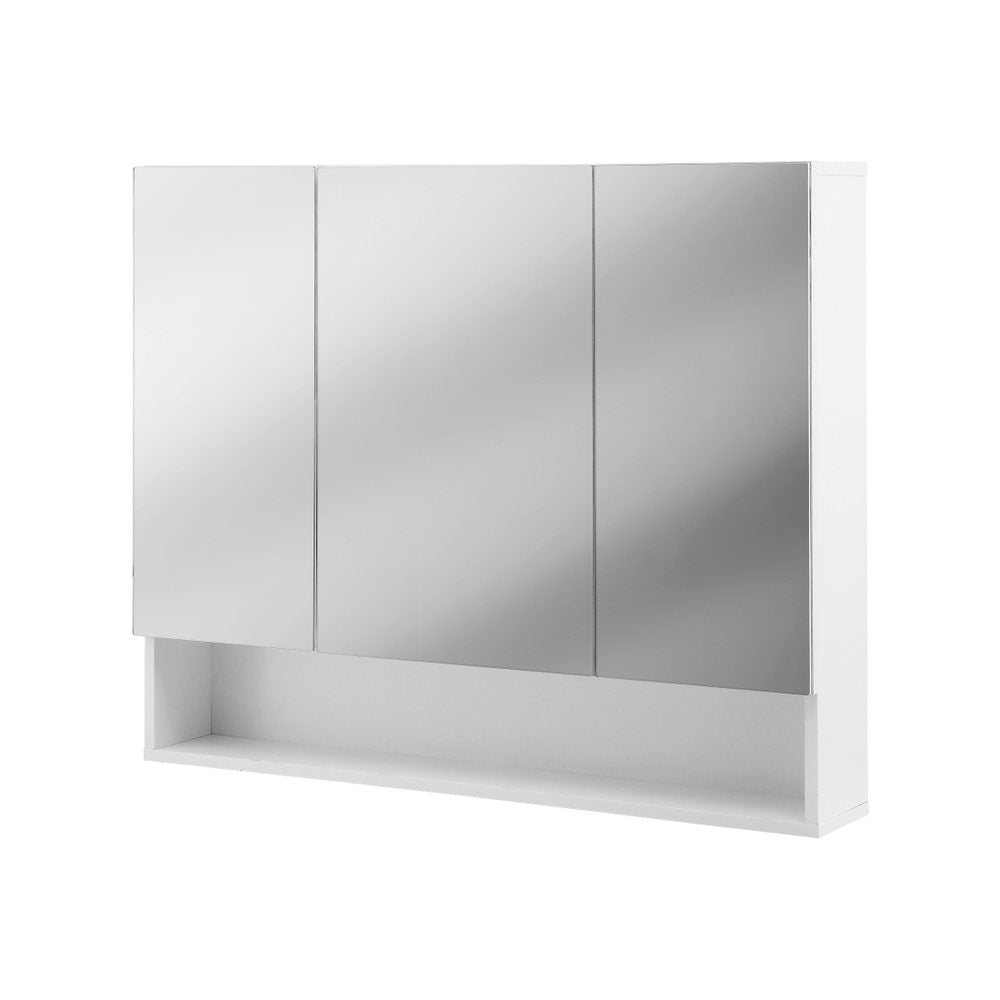 Cefito 900x750mm Wall Hung Mirror Cabinet Adjustable Shelves White