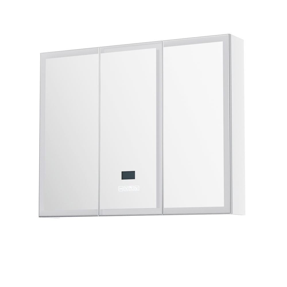 Cefito 90cm LED Mirror Cabinet Bluetooth Anti-Fog White