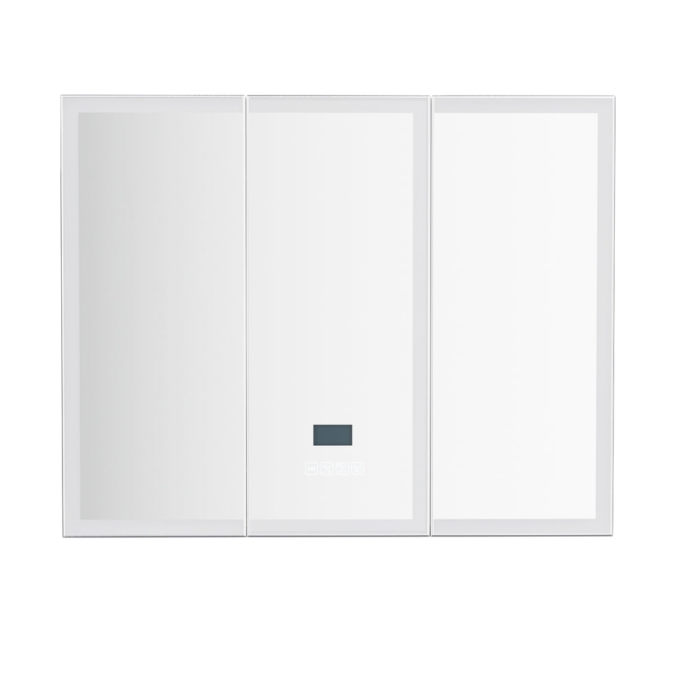 Cefito 90cm LED Mirror Cabinet Bluetooth Anti-Fog White