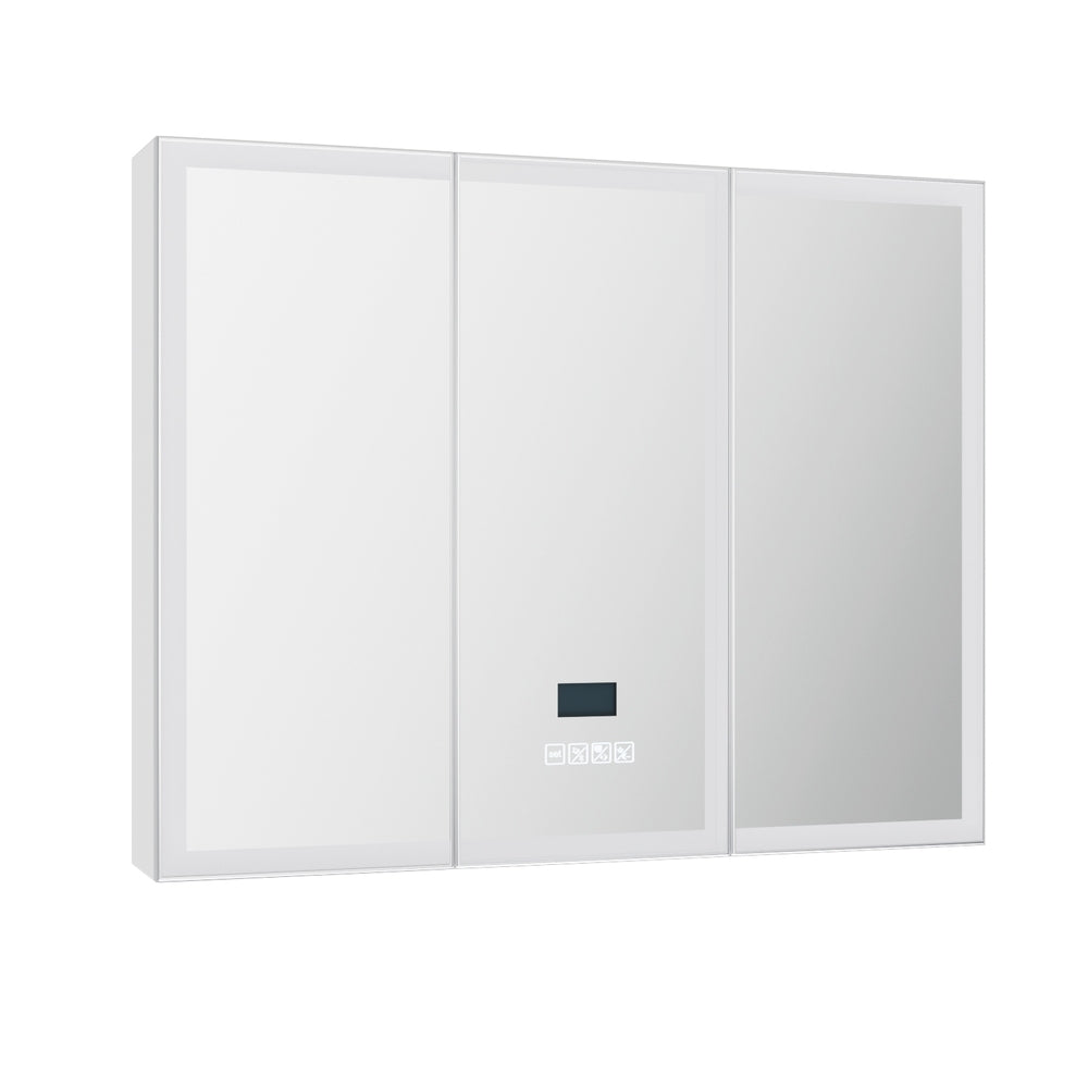 Cefito 90cm LED Mirror Cabinet Bluetooth Anti-Fog White