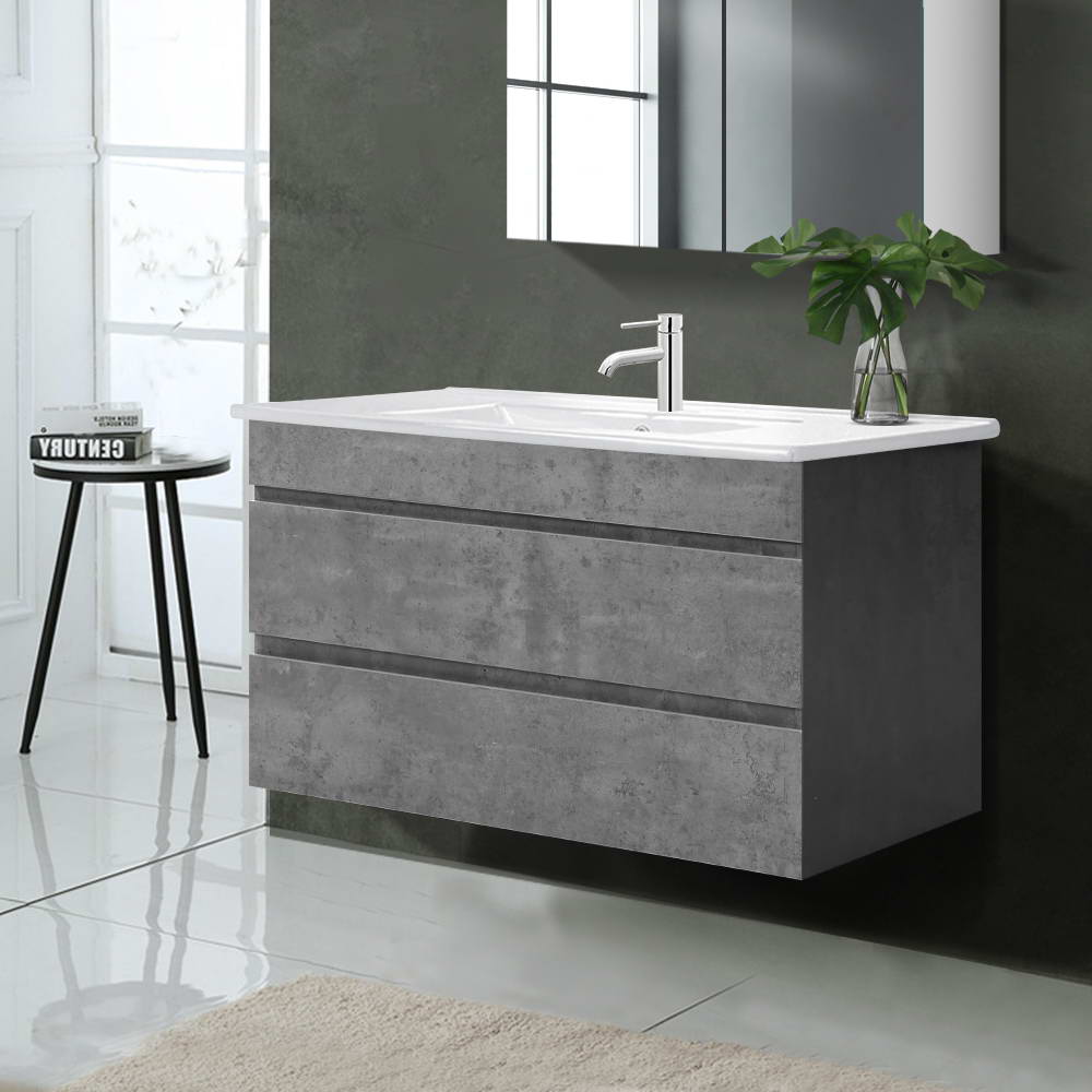 Cefito 915mm Bathroom Vanity Unit Grey Basin