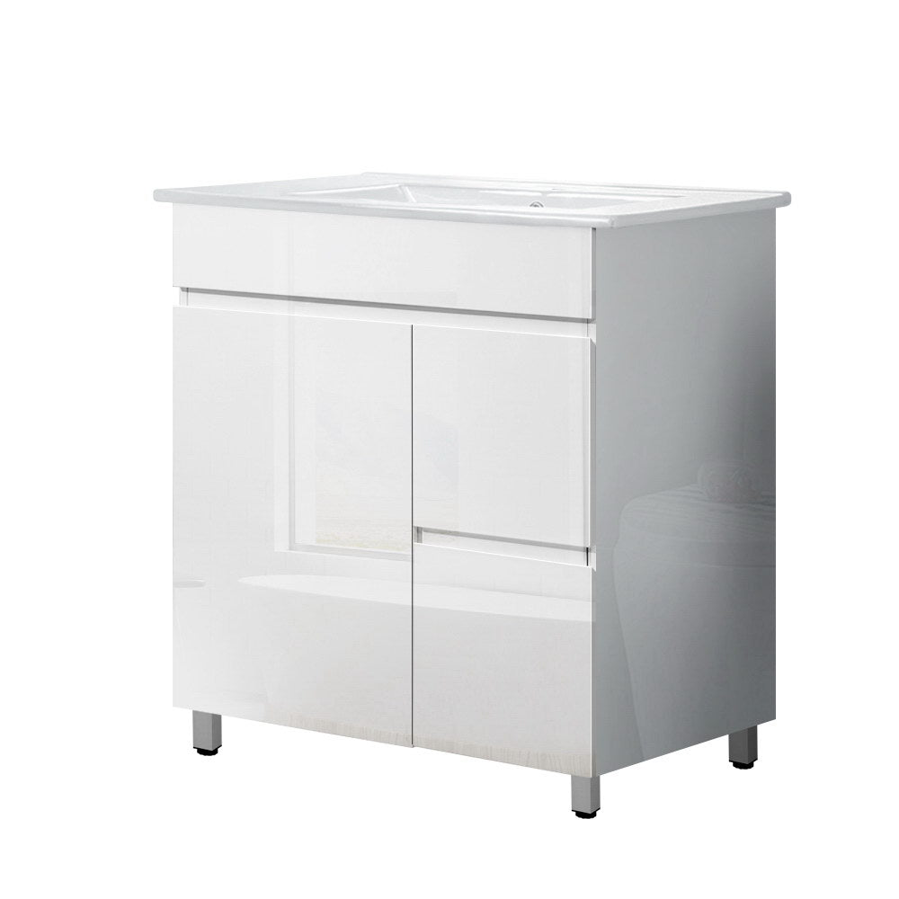 Cefito 765mm Freestanding Bathroom Vanity Unit High-Gloss Basin Cabinet