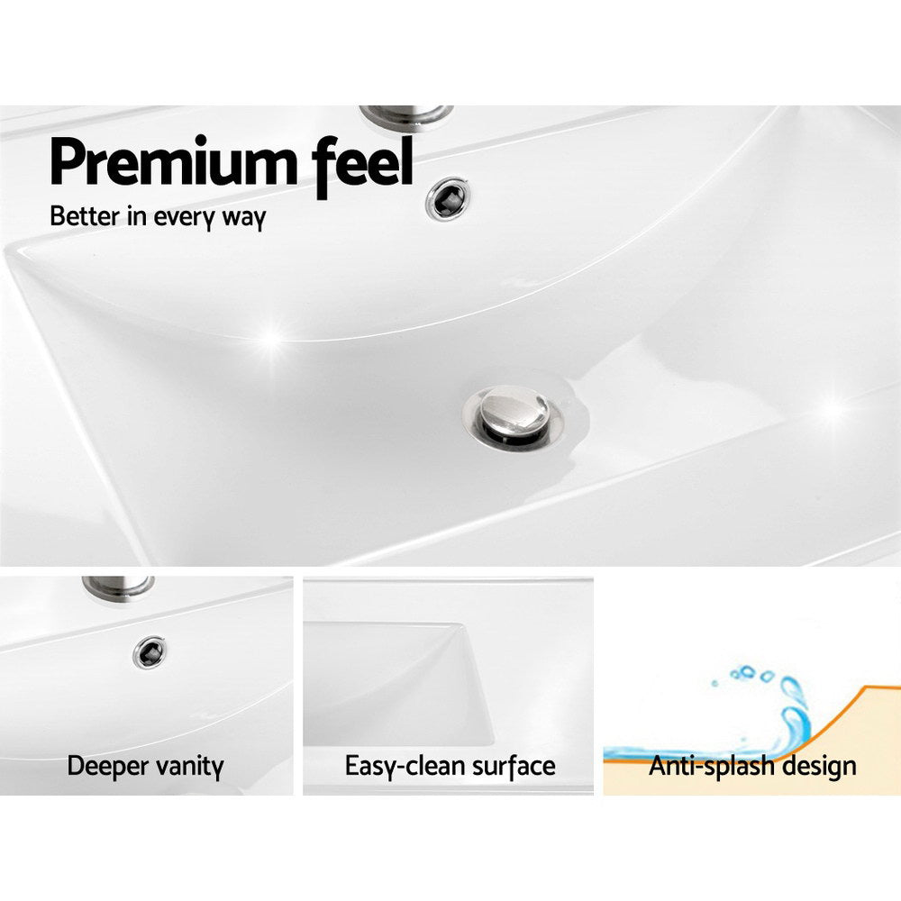 Cefito 765mm Freestanding Bathroom Vanity Unit High-Gloss Basin Cabinet