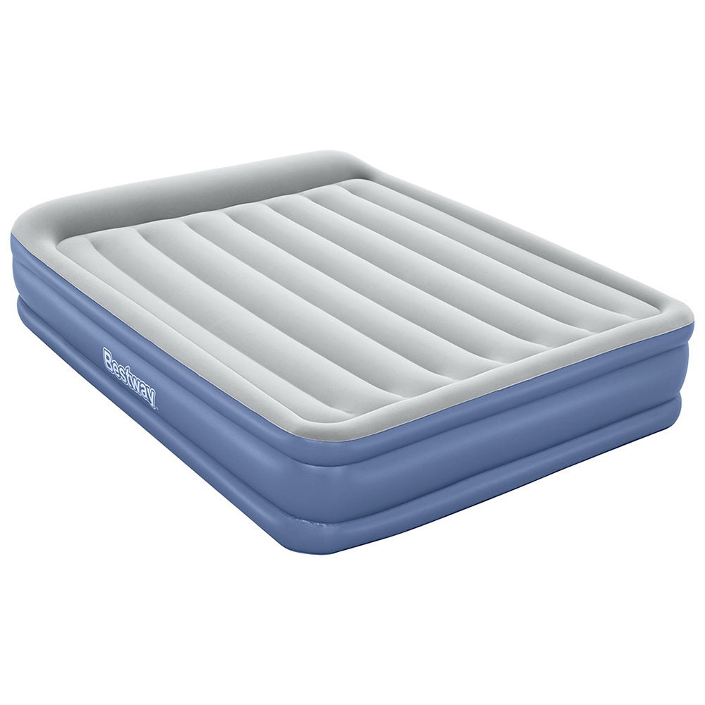 Comfort Quest Queen Air Mattress Inflatable Bed 46cm Blue