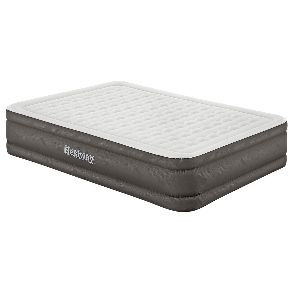 Comfort Quest Queen Air Mattress Inflatable Bed 46cm Grey