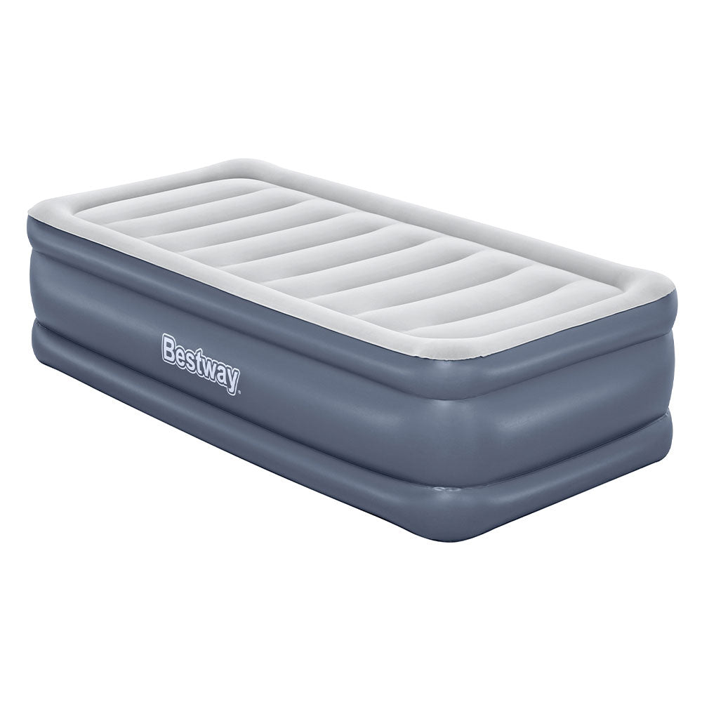 Bestway Single Air Mattress 51CM Inflatable Camping Bed Grey