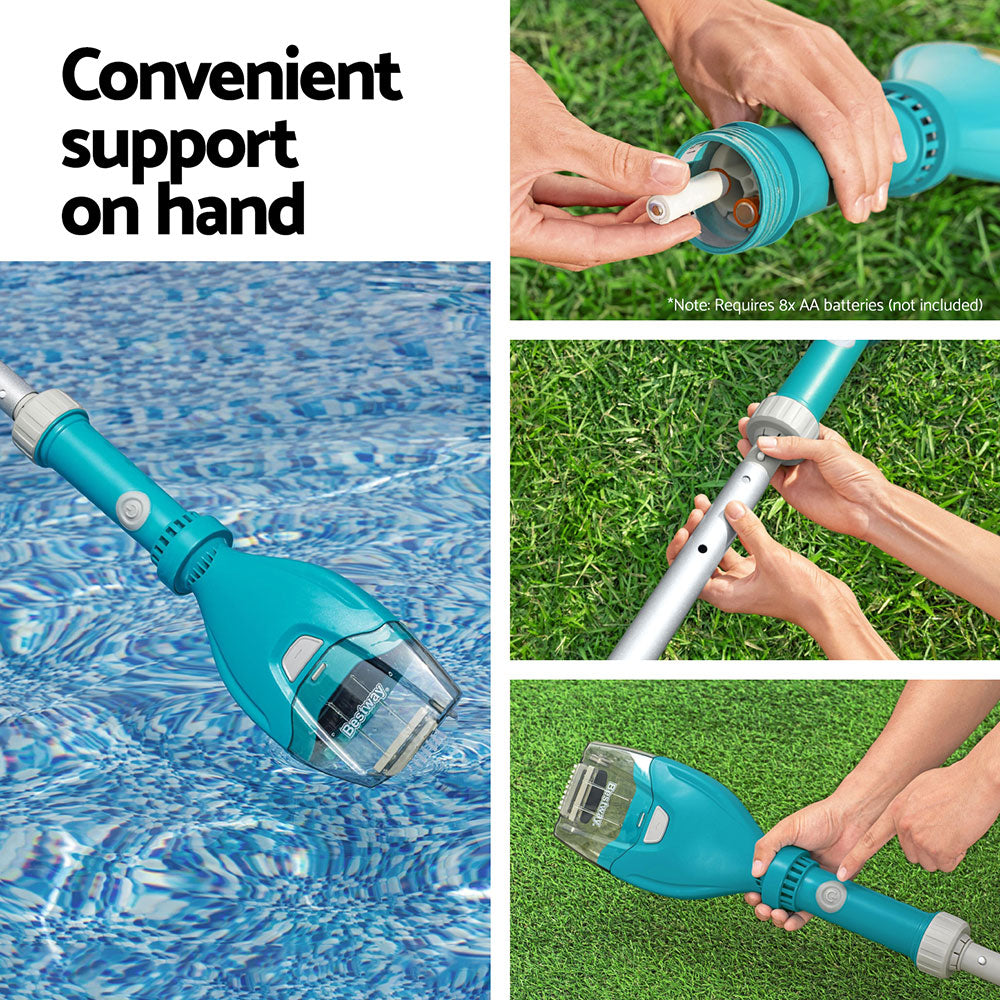 Bestway Cordless Pool Vacuum Cleaner Blue Grey
