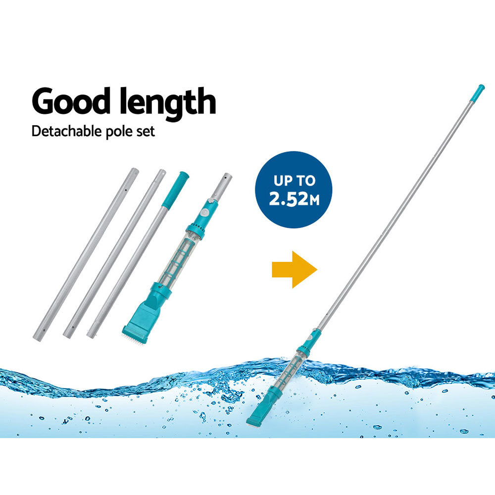 AquaSurge Cordless Pool Vacuum Cleaner Rechargeable White Blue