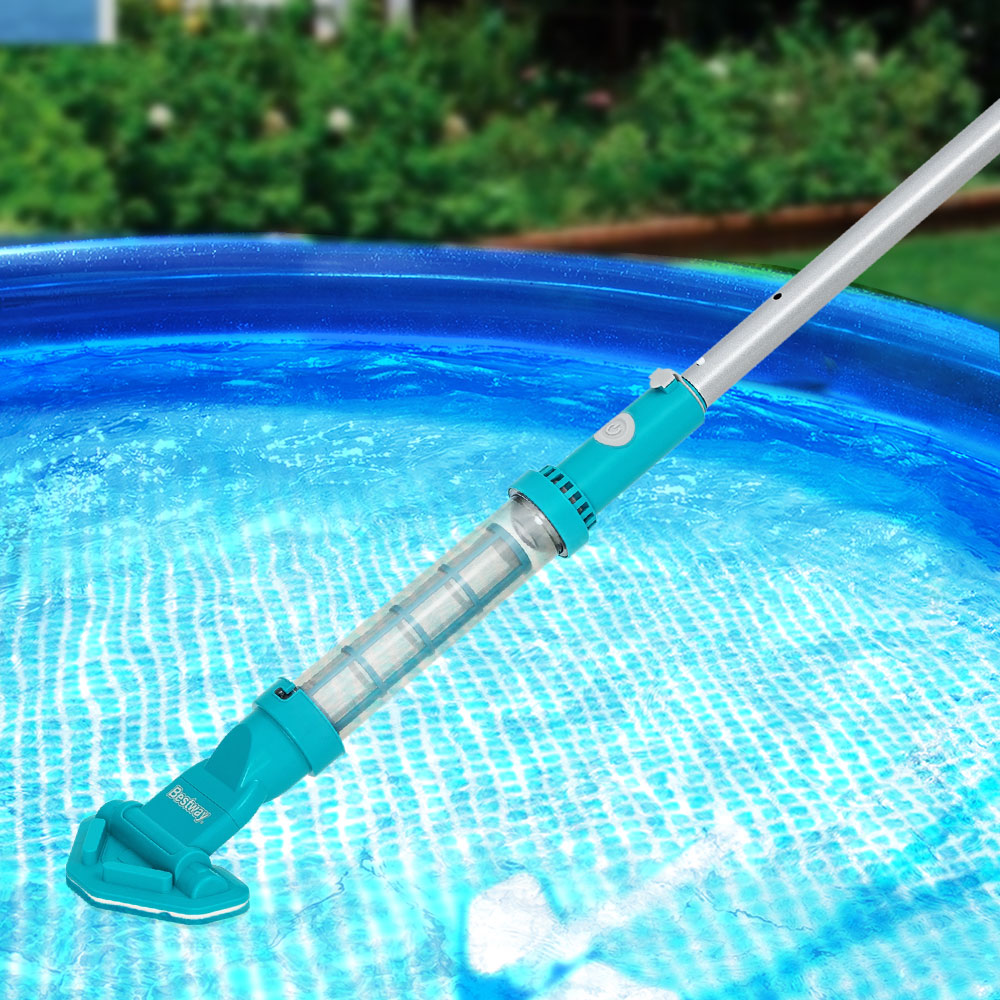 AquaSurge Cordless Pool Vacuum Cleaner Rechargeable White Blue