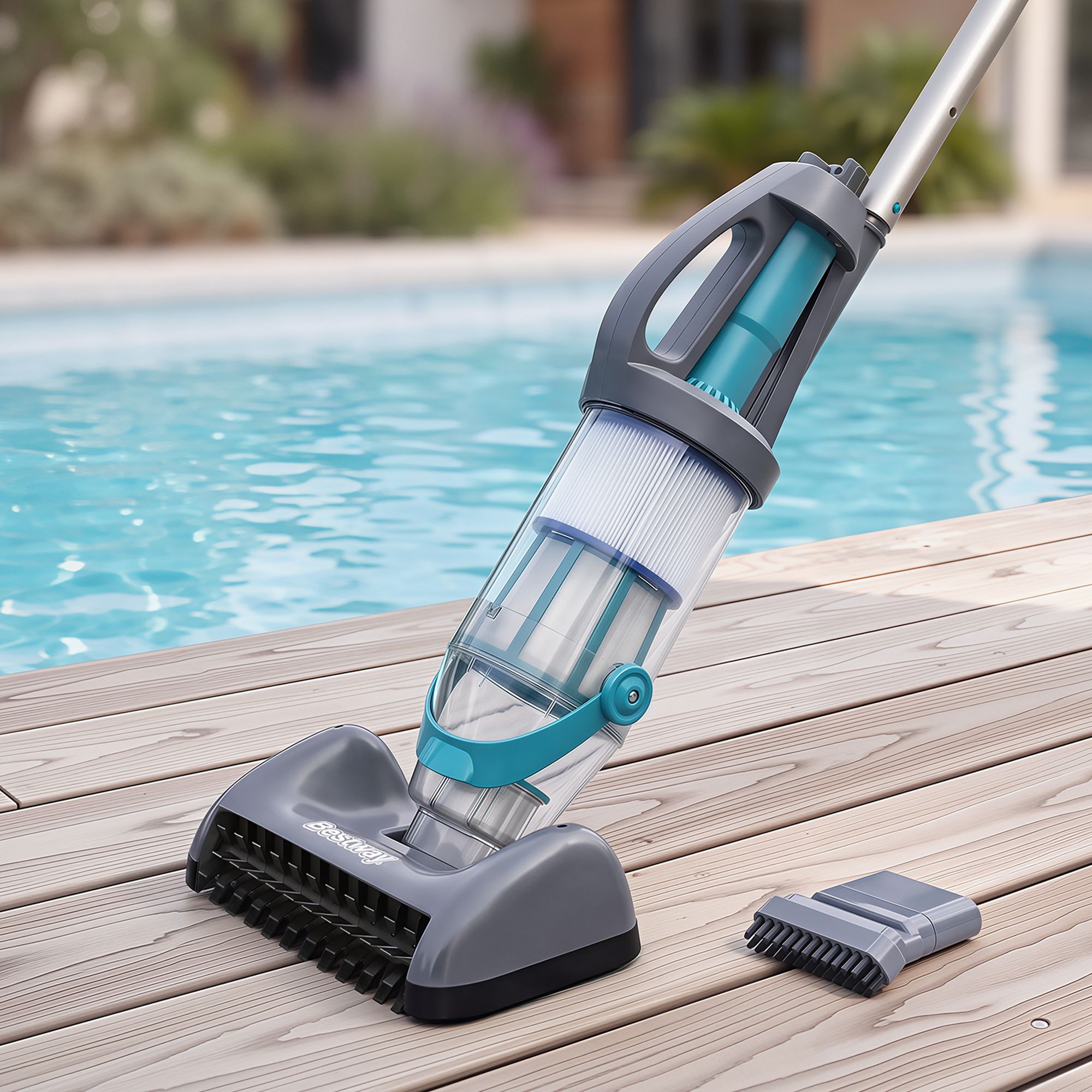 Bestway Pool Vacuum Cleaner Handheld Rechargeable Maintenance Kit Debris 2L
