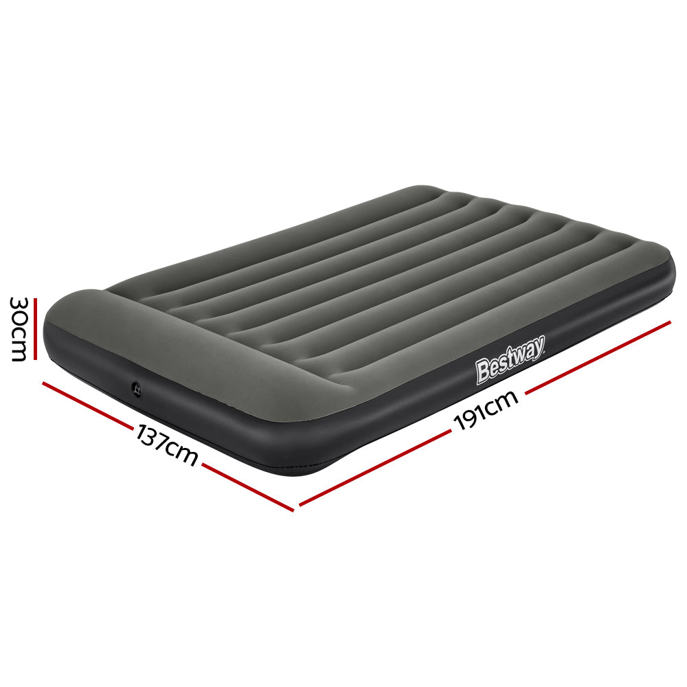 Bestway Double Air Mattress Inflatable Bed 30cm Grey