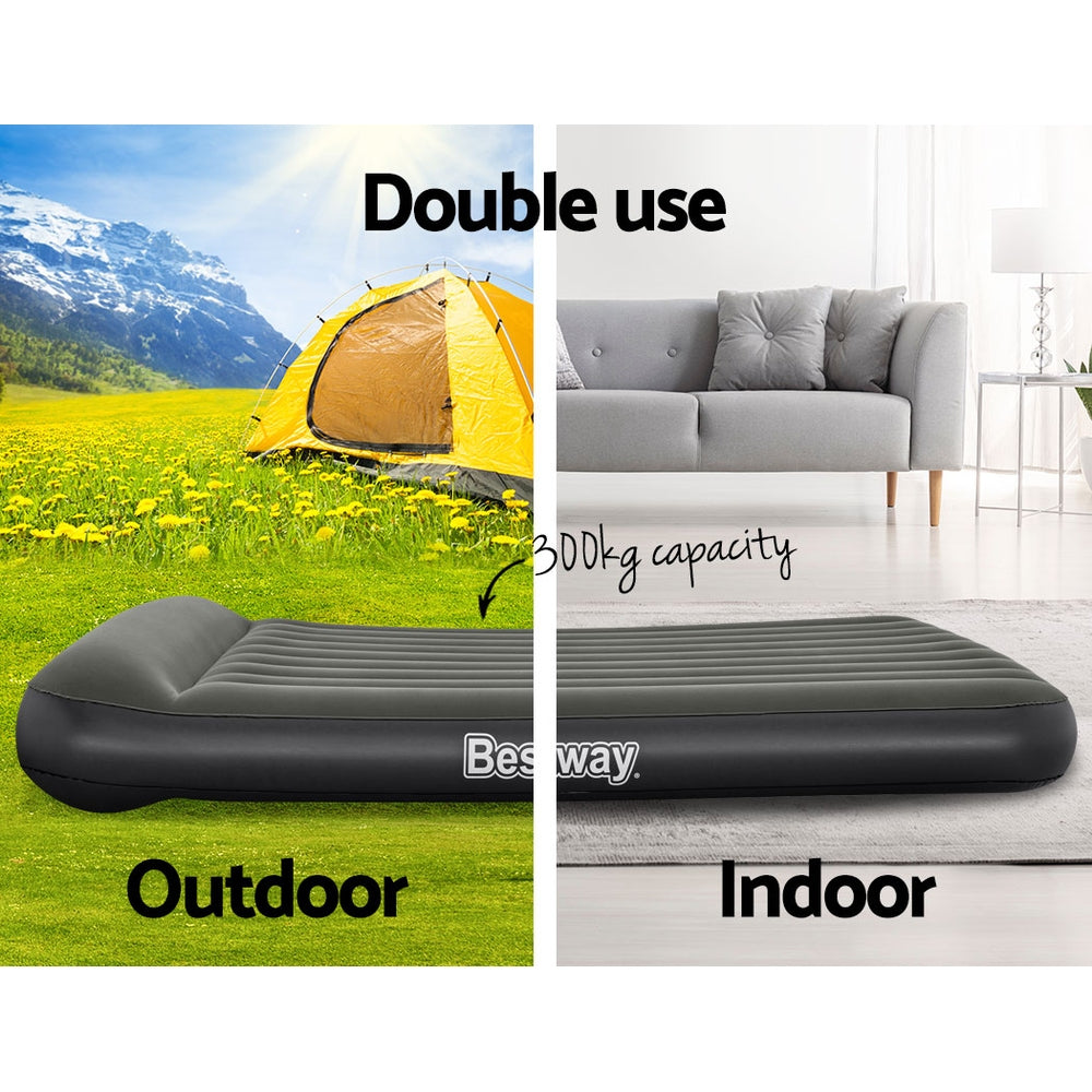 Bestway Queen Air Mattress Inflatable Bed 30cm Grey