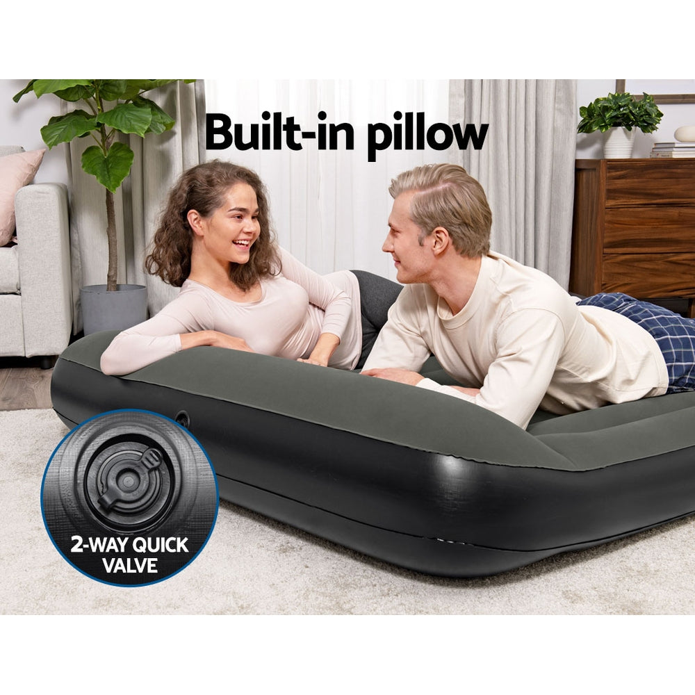 Bestway Queen Air Mattress Inflatable Bed 30cm Grey