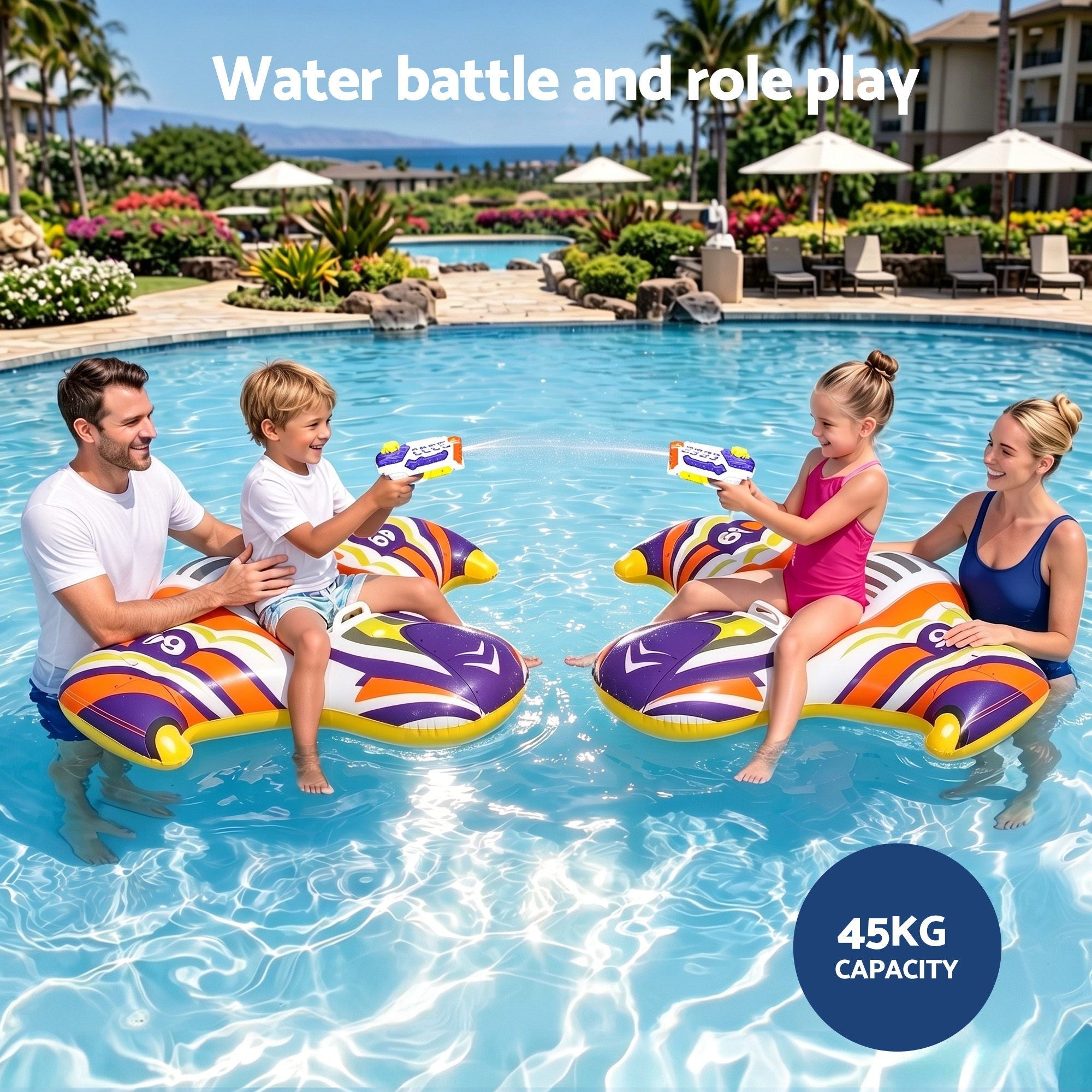 Bestway Spaceship Ride-On Pool Float Toy Floaties for Kids 45kg Capacity