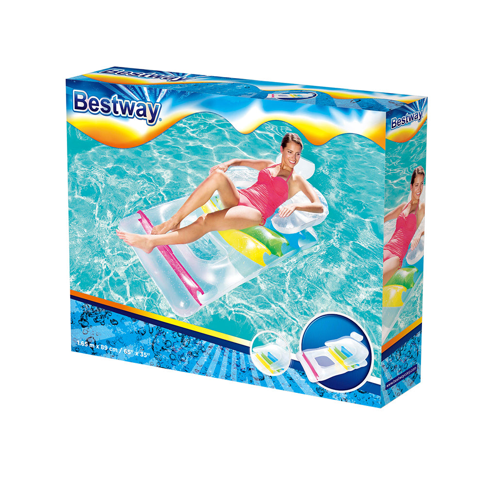 Bestway Inflatable Lounge Pool Float with Pillow