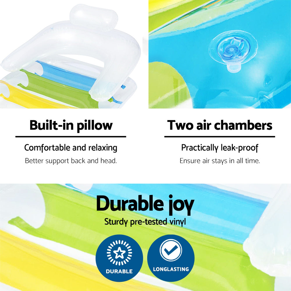 Bestway Inflatable Lounge Pool Float with Pillow