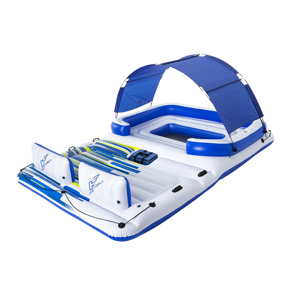 Bestway 6-Person Inflatable Pool Lounge Float Island with Canopy