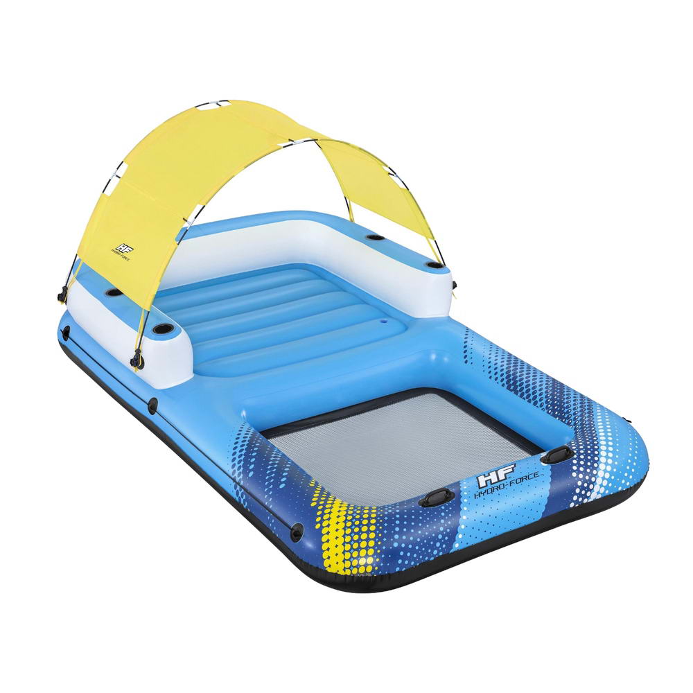 Sunny Lounge Inflatable Floating Island Lounger with Sunshade 3.05m x 1.86m
