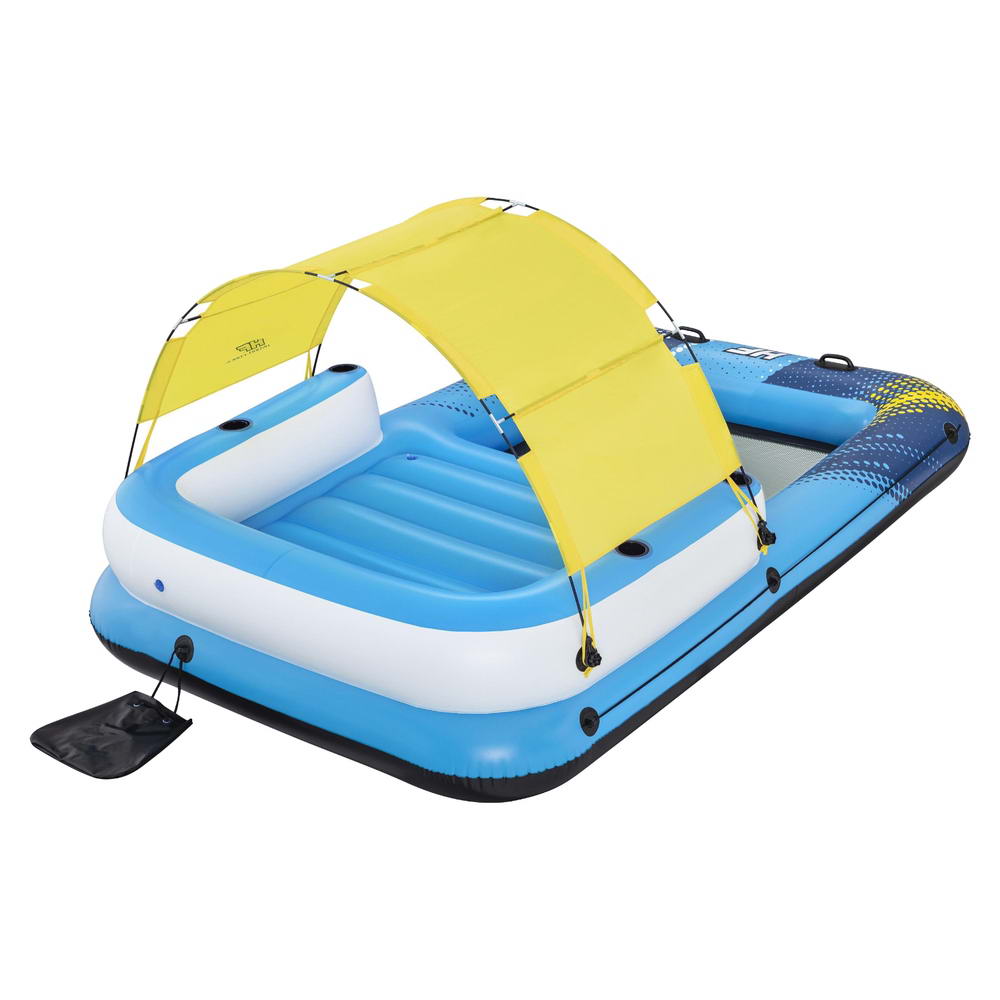 Sunny Lounge Inflatable Floating Island Lounger with Sunshade 3.05m x 1.86m