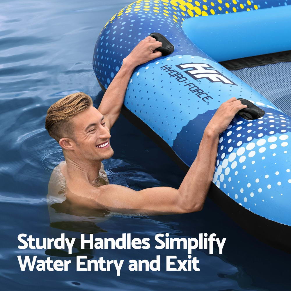 Sunny Lounge Inflatable Floating Island Lounger with Sunshade 3.05m x 1.86m
