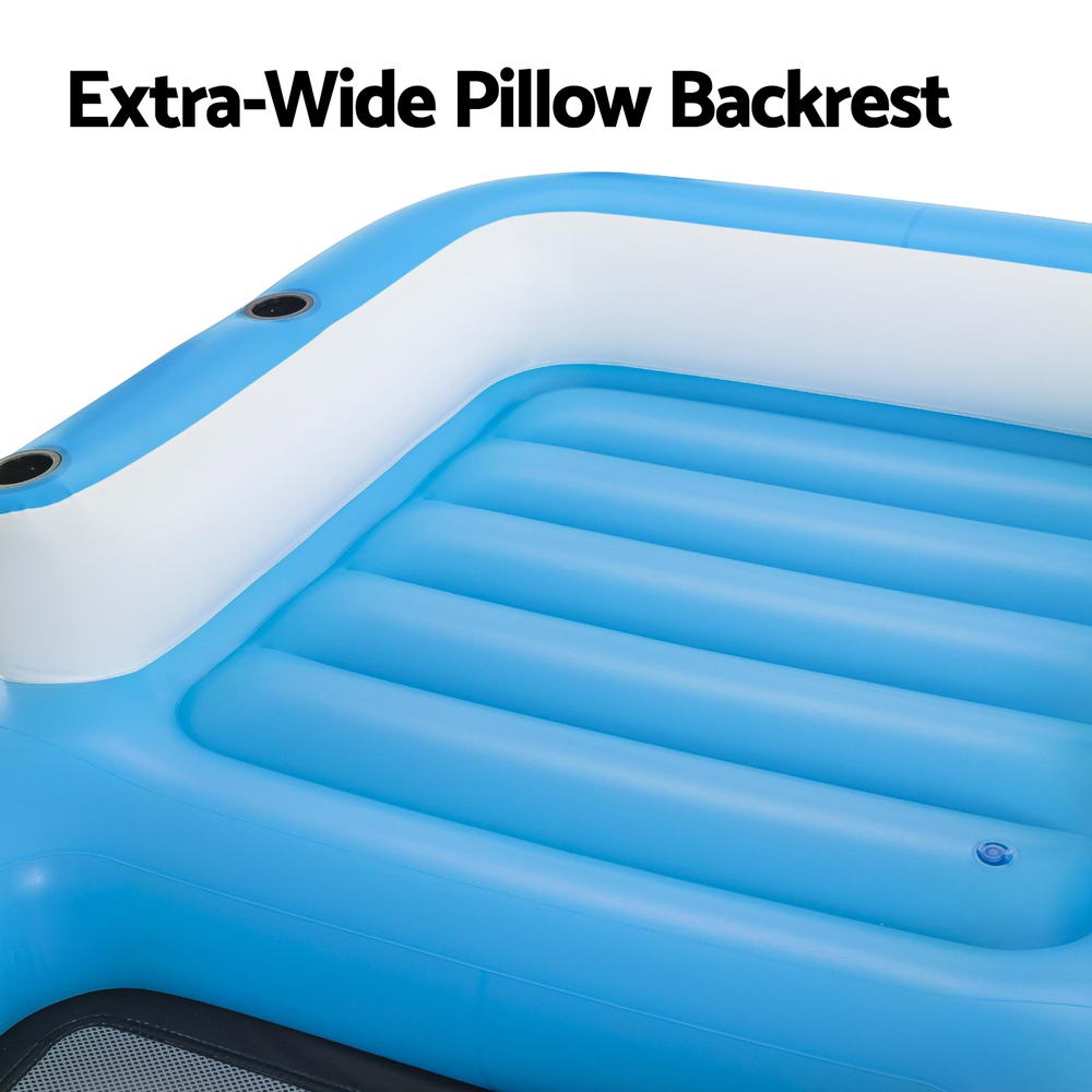 Sunny Lounge Inflatable Floating Island Lounger with Sunshade 3.05m x 1.86m