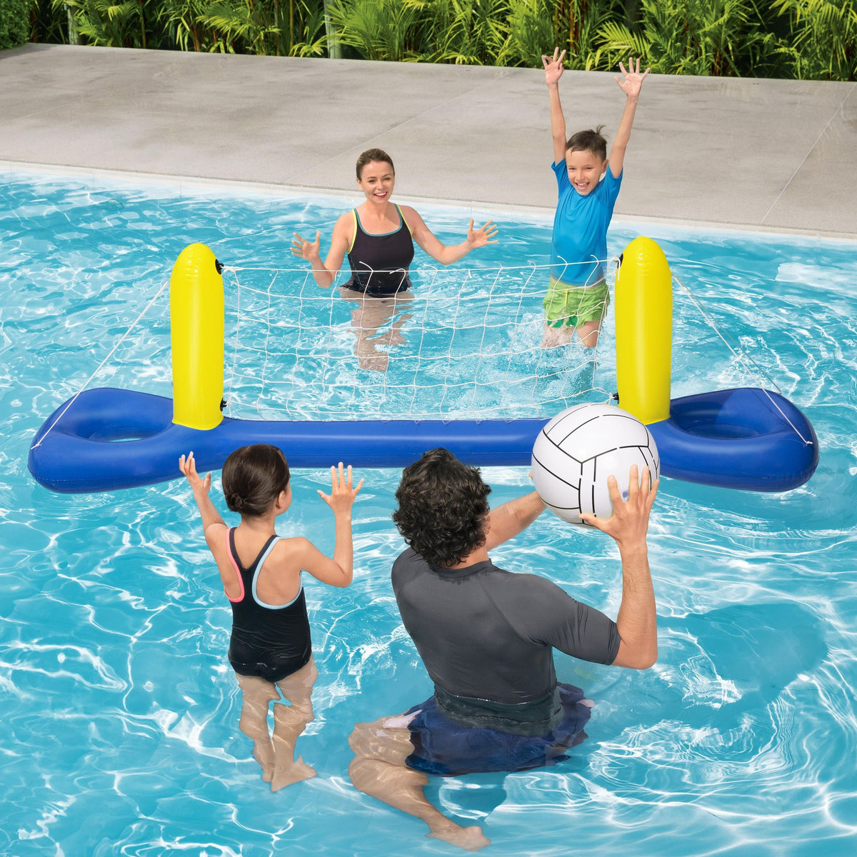 Bestway Floating Pool Volleyball Net Set 252cm Blue