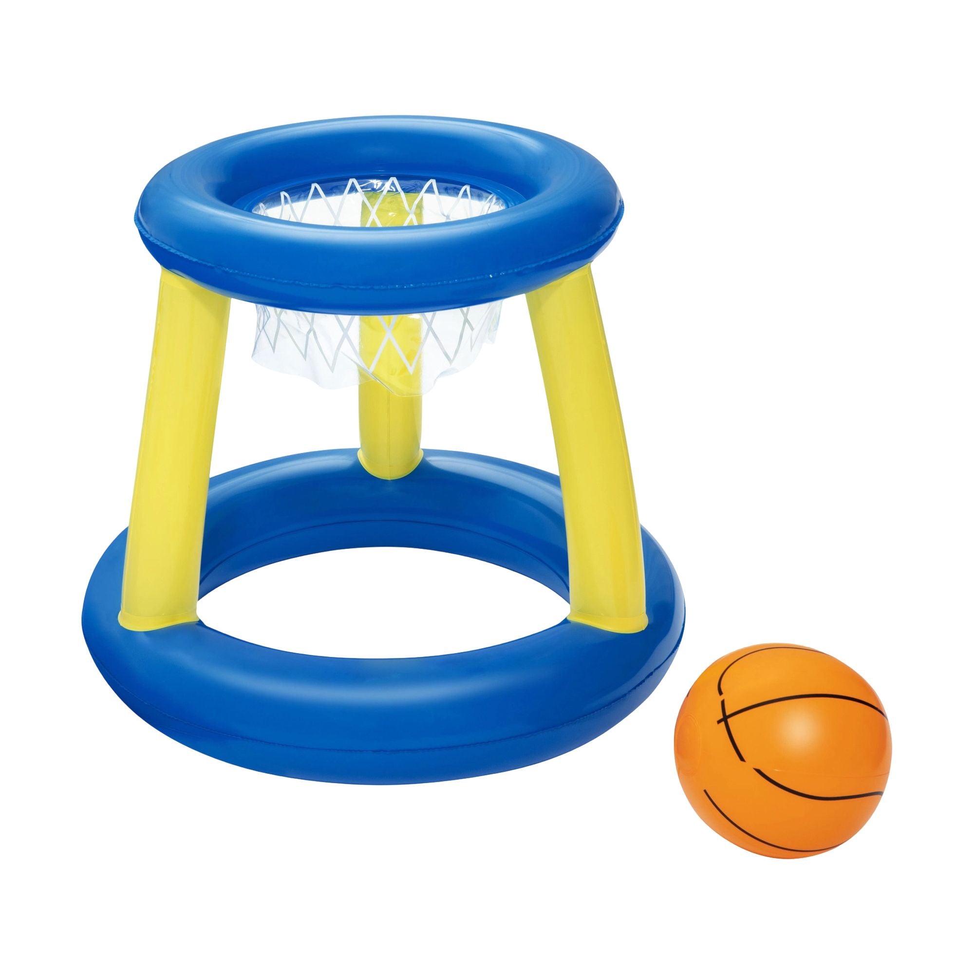 Bestway Inflatable Pool Float Basketball Hoop Set with Ball Blue