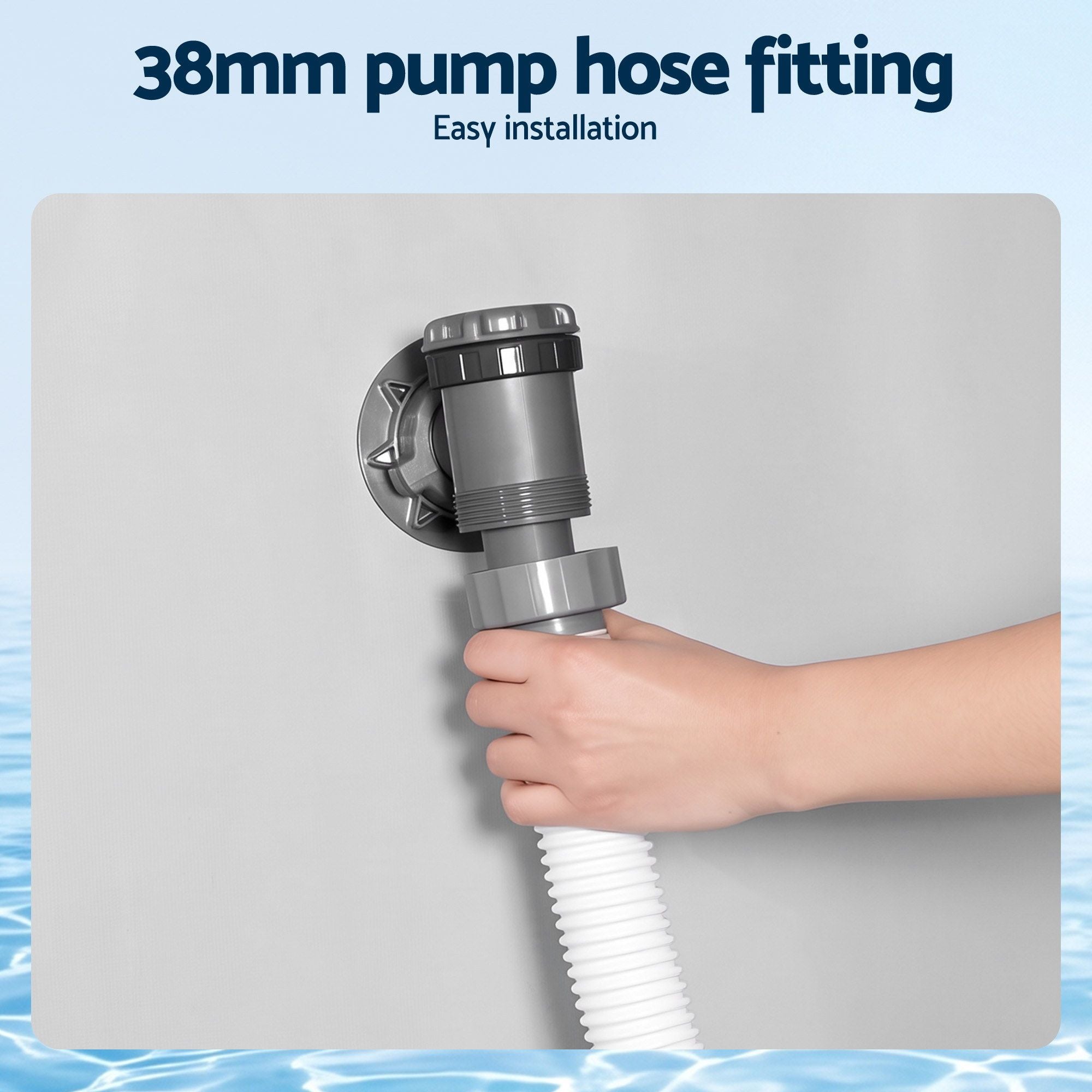Bestway 38mm Pool Hose Replacement Sand Filter Cartridge Filter Pump Pipe 3m