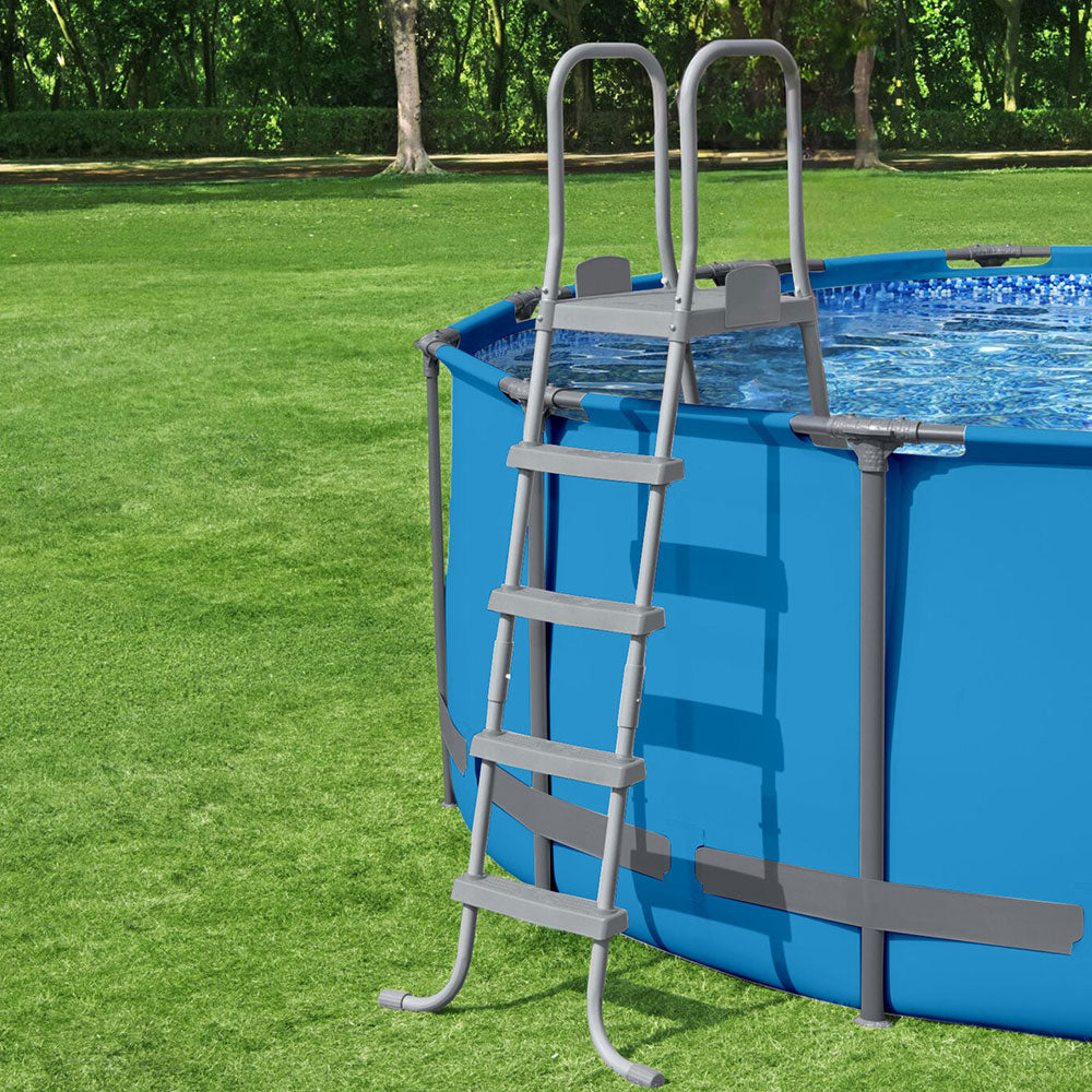 Bestway 195cm Pool Ladder Removable Steps Grey