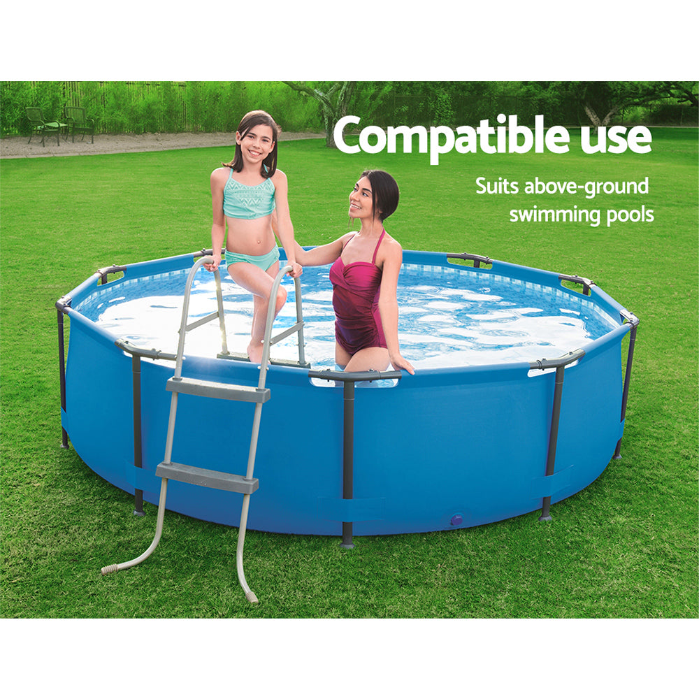 Bestway 84cm Pool Ladder 2-Step Removable Stairs Grey