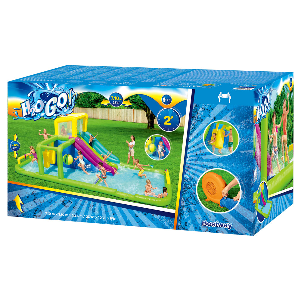 H2OGO! Splash Course Inflatable Water Park 710cm Kids Play Slide