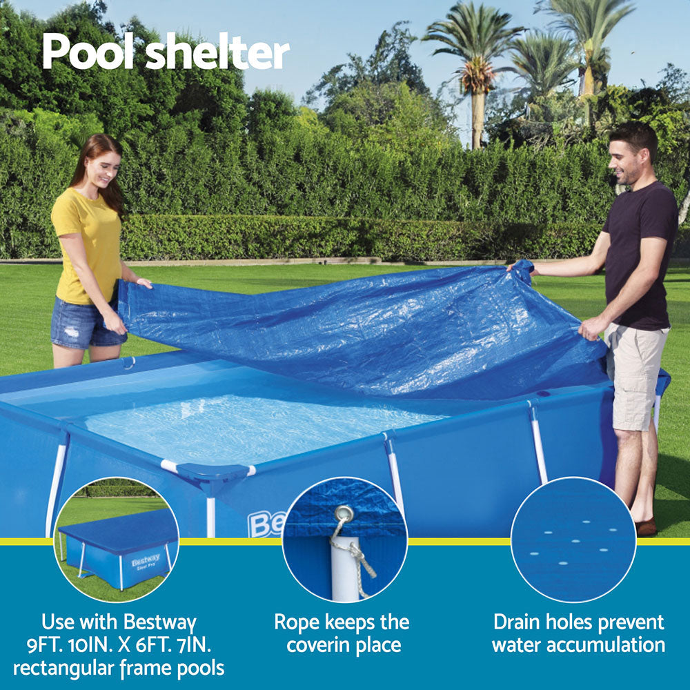 Bestway 3x2m Rectangle Pool Cover UV-Resistant PE Blanket