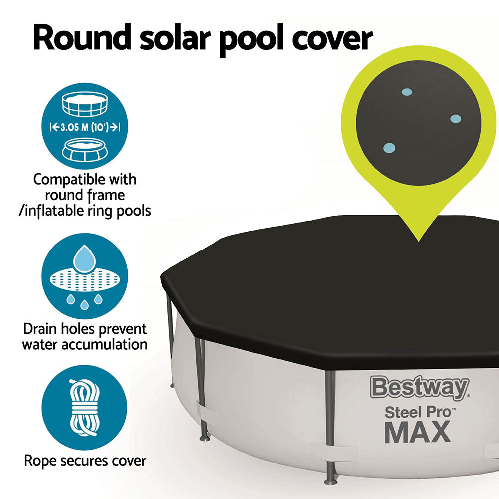 Bestway 3.05m Round Pool Cover PVC Blanket