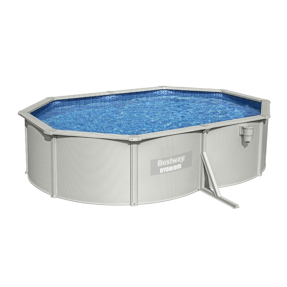 Hydrium 500x366x122cm Steel Frame Above Ground Pool Grey