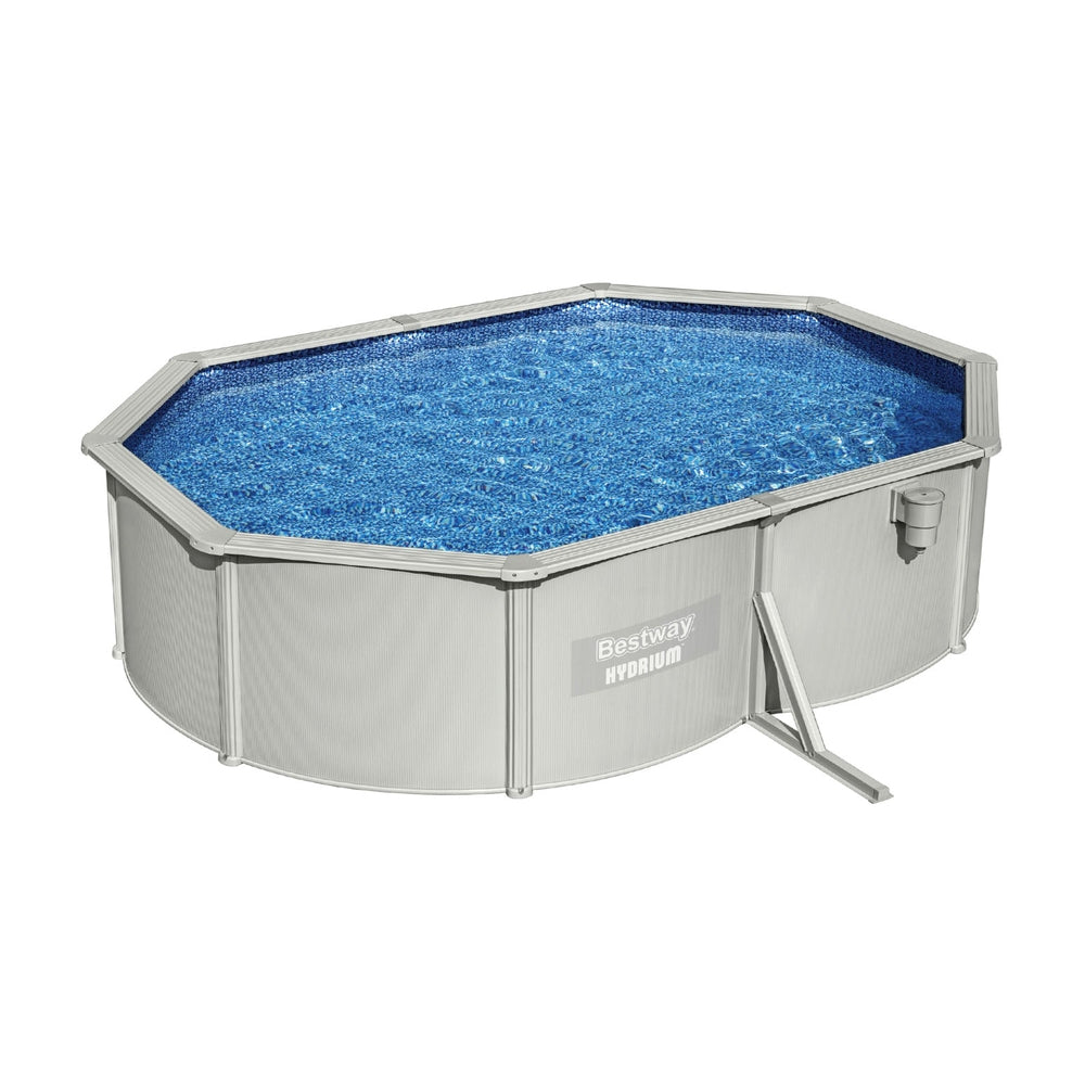 Hydrium 500x366x122cm Steel Frame Above Ground Pool Grey