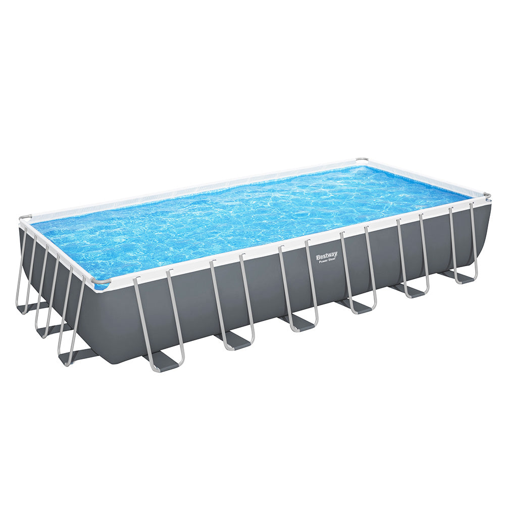 Bestway 732x366x132cm Steel Frame Above Ground Pool Grey