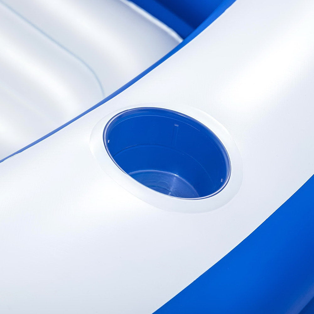 Bestway Kids Inflatable Pool Above-Ground 231x219cm Bench Seat Cup Holders