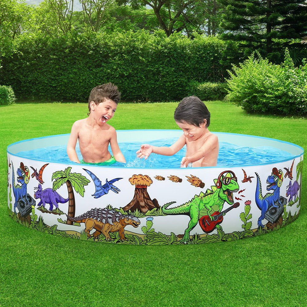 Dinosaurous Kids Pool 183x38cm Round Above Ground Rigid Swimming Pool 946L