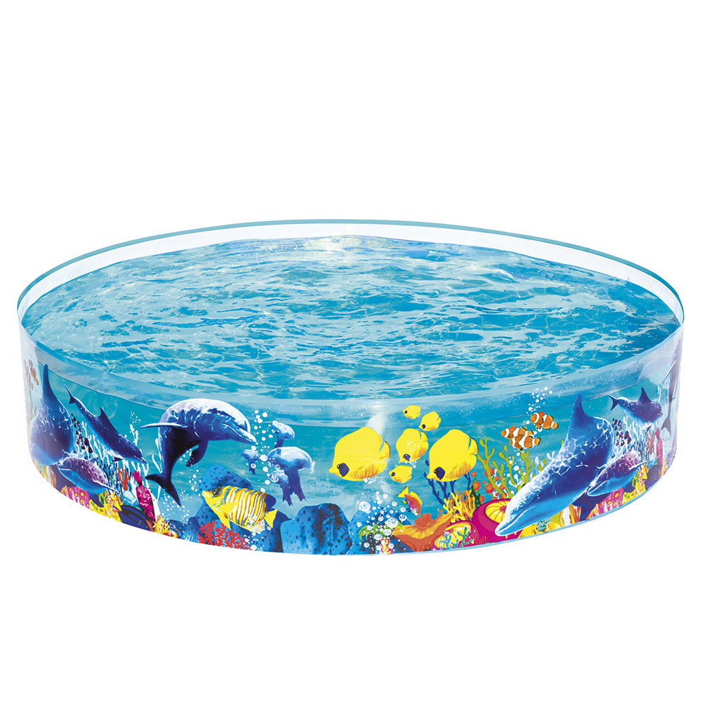 Bestway Kids Round Pool 183x38cm Rigid Above Ground Undersea Graphics