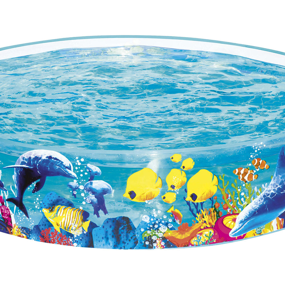 Bestway Kids Round Pool 183x38cm Rigid Above Ground Undersea Graphics