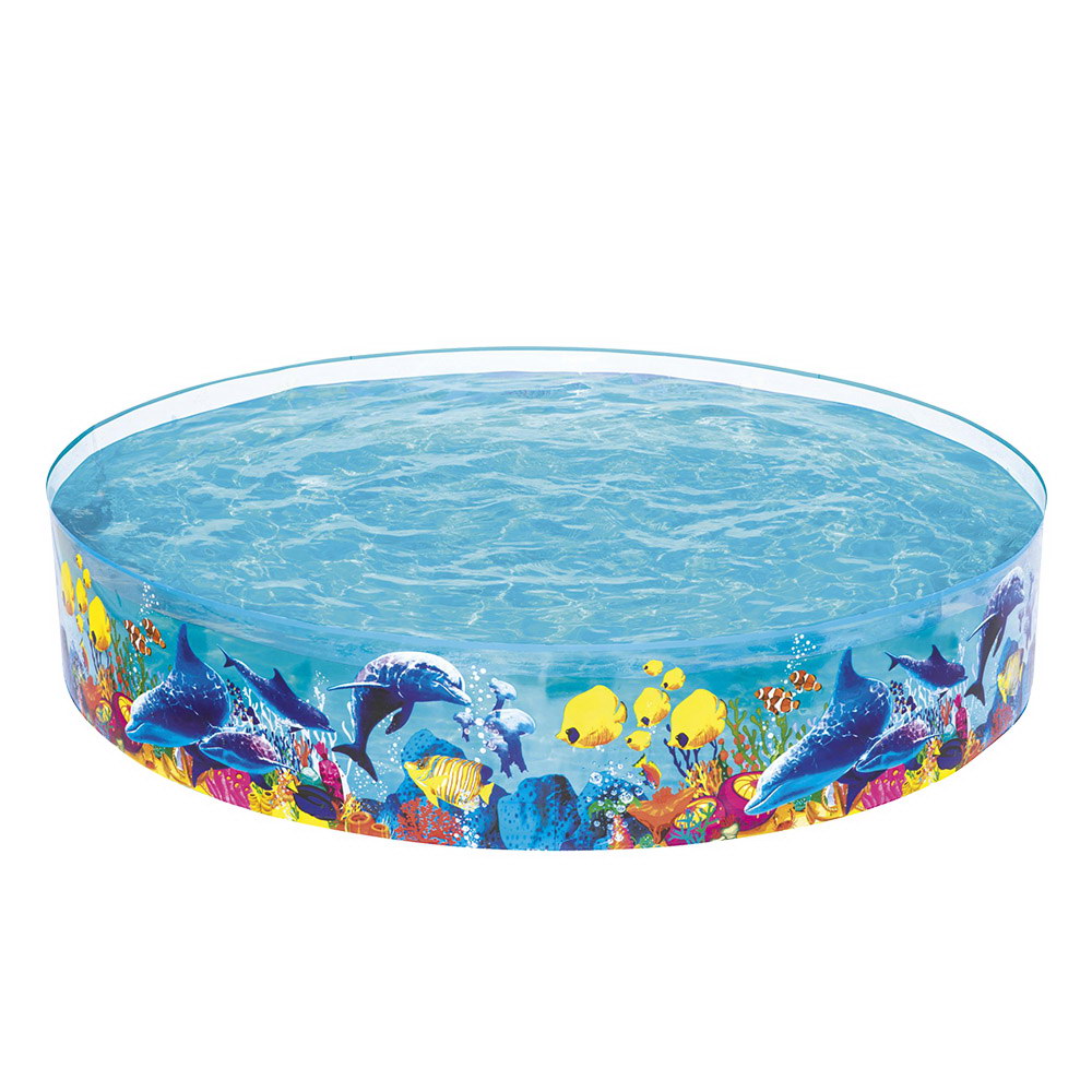 Bestway 244x46cm Kids Round Rigid Pool Undersea Design