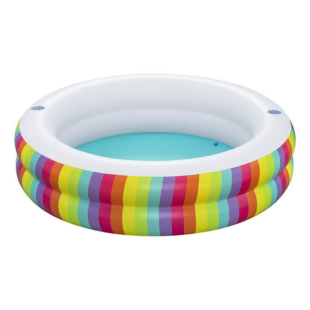 Bestway Kids Inflatable Pool Round Above-Ground Rainbow 206cm